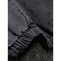 Men's Casual Regular Drawstring Cargo Jeans With Pocket, Men's Outfits