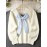 [Cozy Sweater] Cozy Long Sleeve V-Neck Sweater with Back Bow Detail | Women's Light Gray Polyester Blend Casual Fall/Winter Top, Machine Washable