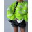 Women'S Sweater - Neon Green & White Color Block Pullover, Loose Fit Long Sleeve Sweater for Everyday & Formal Outfits, All-Season Layering Essential for Women, Vacation Outfit, Youthful Fashion, Quality Stitching, Stylish Top, Fashion Lovers