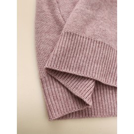 [Soft Thermal Sweater] Soft & Comfortable Women's Thermal Round-Neck Loose Fit Long Sleeve Sweater | All-Season Casual Top, Solid Color, Easy Care Hand Wash/Dry Clean, Medium Stretch, Clean Design