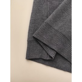 [Soft Thermal Sweater] Soft & Comfortable Women's Thermal Round-Neck Loose Fit Long Sleeve Sweater | All-Season Casual Top, Solid Color, Easy Care Hand Wash/Dry Clean, Medium Stretch, Clean Design