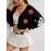 Women's Halloween Sweater - Black with Orange Pumpkin Patterns, Open Front Closure Cardigan, Non-Transparent Fall Winter Party Outfit, Elegant Halloween Party Jacket for Women, Halloween Clothes, Festive Attire, Medium Elasticity