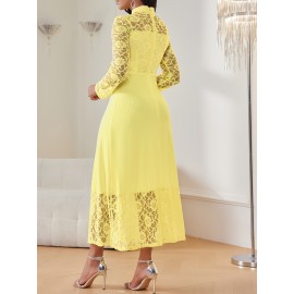 Women'S Elegant Long Sleeve dress - Formal & Everyday Chic, Flattering Fit, Zipper Back Closure, All-Season Party Wedding Outfit (HRYY344)