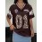 [Leopard Print T-Shirt] Trendy Leopard Print T-Shirt for Women - Brown & Black Animal Graphic Tee, Soft Everyday Casual Top for Parties, Outfits, All-Season Fashion | Comfortable Fit, Stylish Blouse, Breathable Material