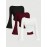 [3pcs Ruffle Blouses] 3pcs Women's Long Sleeve Ruffle Detail Blouses - Crew Neck Button-Up T-Shirts in Black, Burgundy & White | Fall/Winter Casual Wear | Glossy Texture