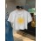 Women'S Vibrant Sun Graphic Crop Top T-Shirt - Casual Round Neck Short Sleeve, Machine Washable, Slim Fit, Perfect for Spring/Summer Outfits, Sunset Shirt