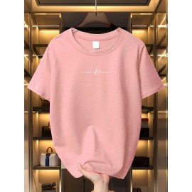 Women'S Sparkly Sequin Short Sleeve T-Shirt - Round Neck, Beige Casual Top for Spring/Summer, Glittery and Stylish, Perfect for Casual Attire